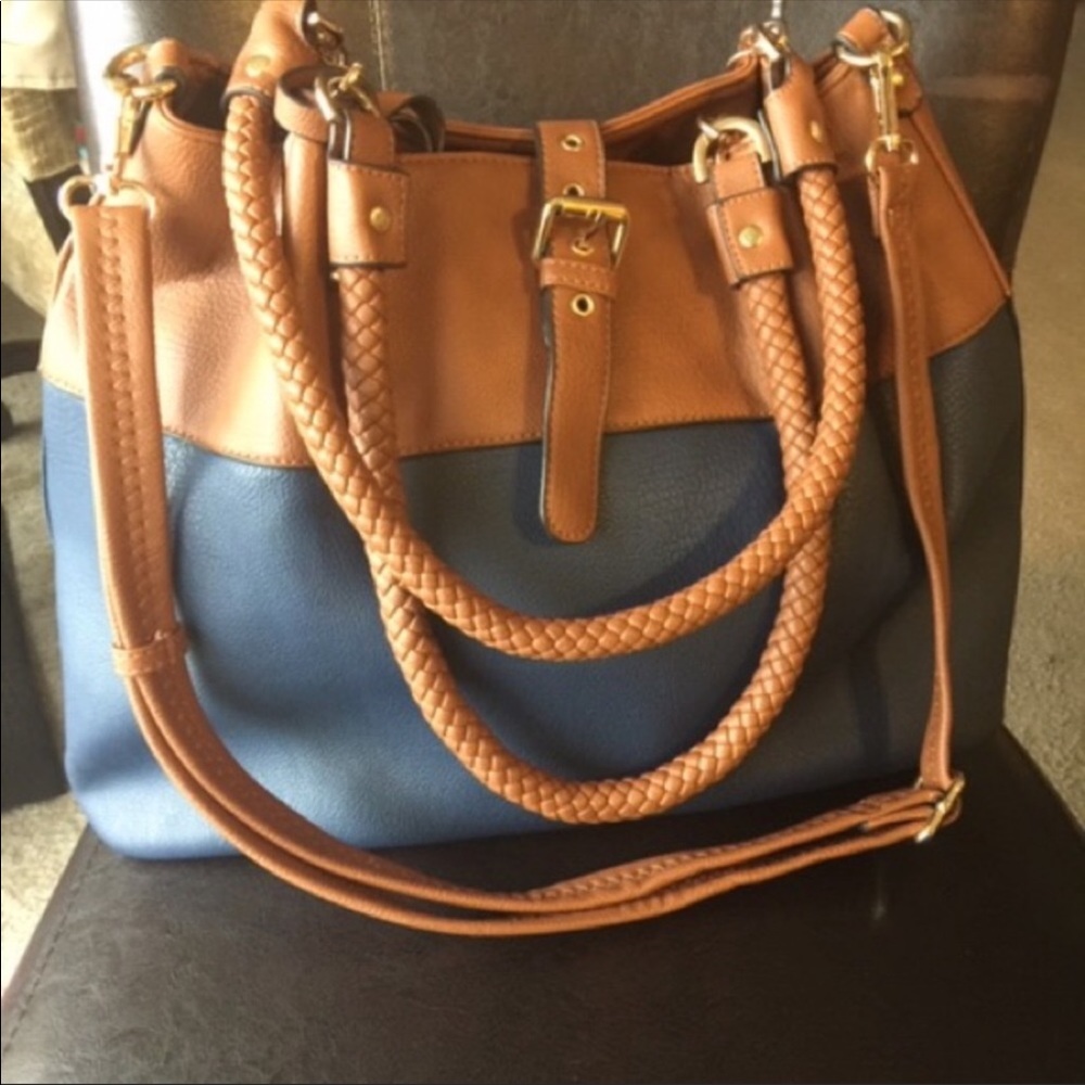 Black Rivet 3 in 1 handbag shoulder bag tote
